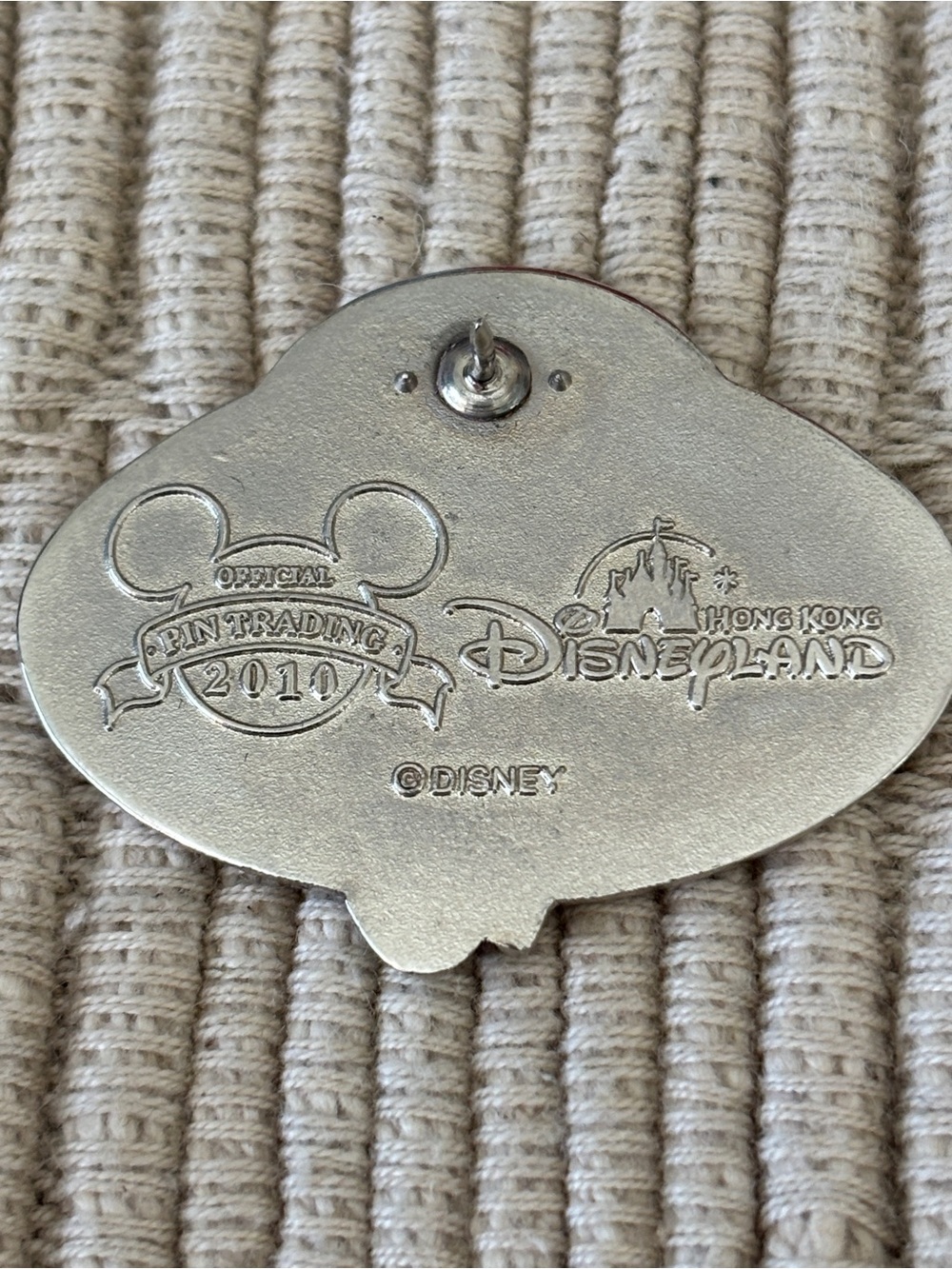 DISNEY 2010 Hong Kong Disneyland Pluto Cast Member Name Tag Pin - Picture 2 of 2